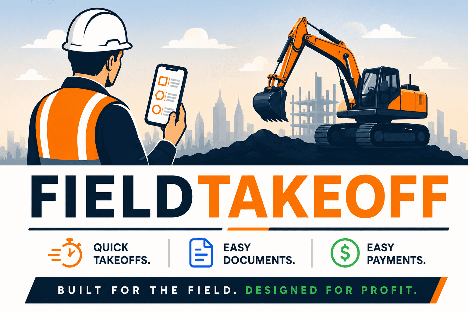 FieldTakeoff construction takeoff app preview